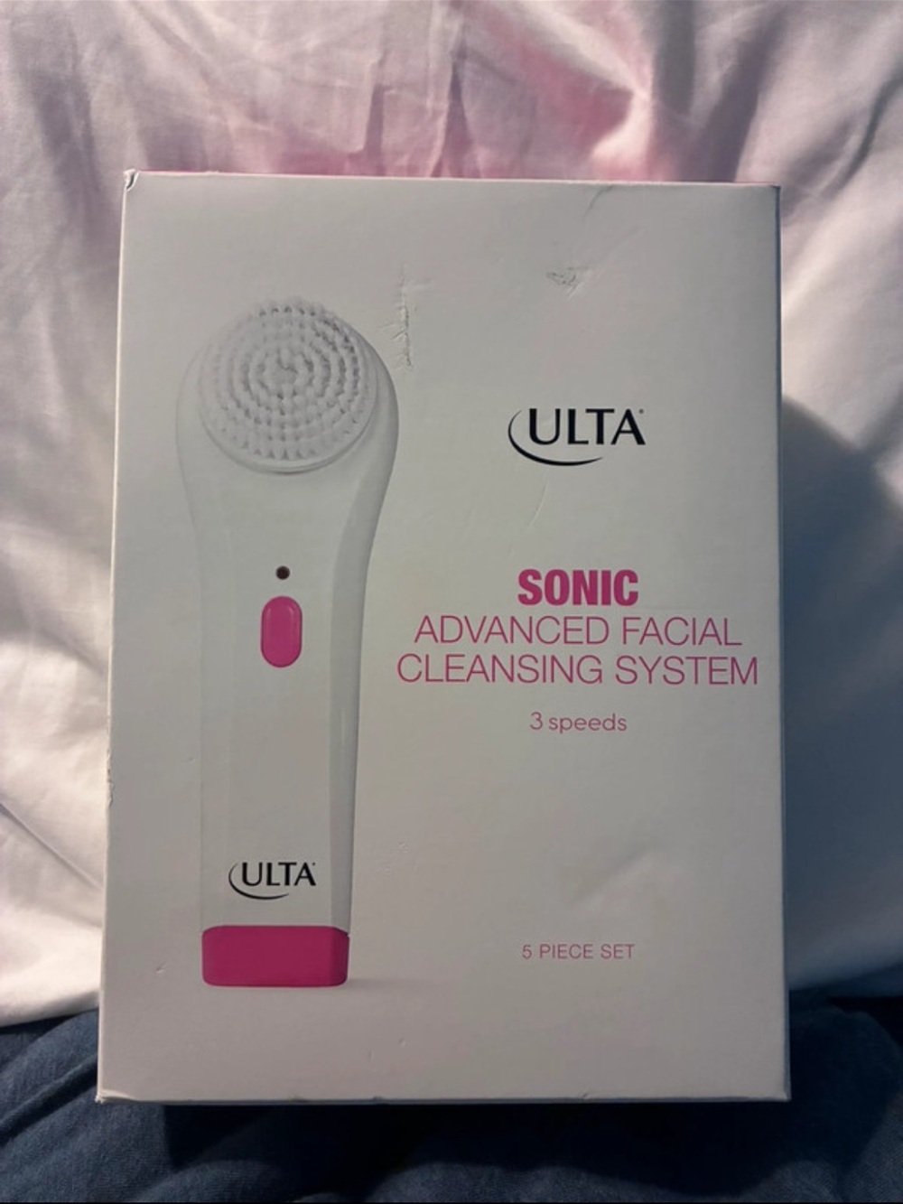 Ulta Beauty Sonic Advanced Facial Cleansing System — White & Pink Accents